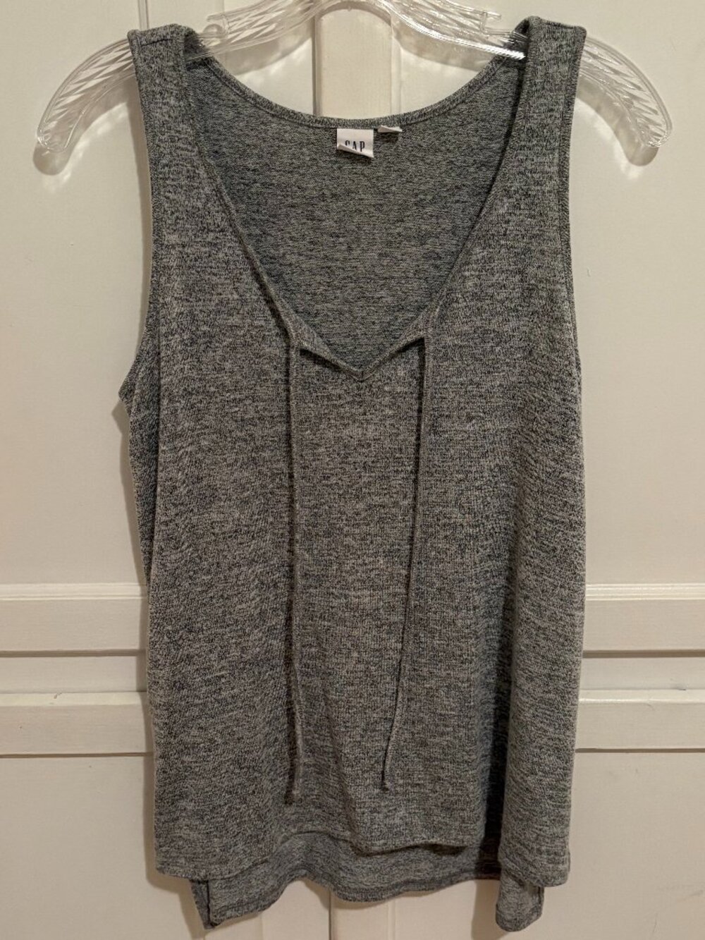 Petite Small Gap Grey Knit Tank Top